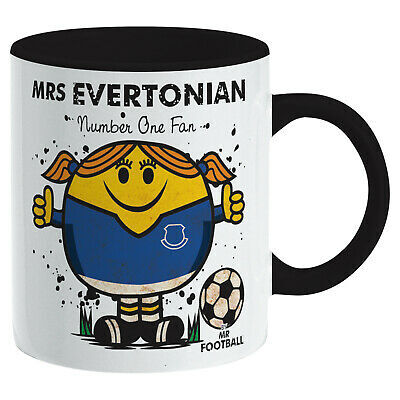 Mrs EVERTONIAN MUG. Gift Boxed. women girl. Present idea for EVERTON football.